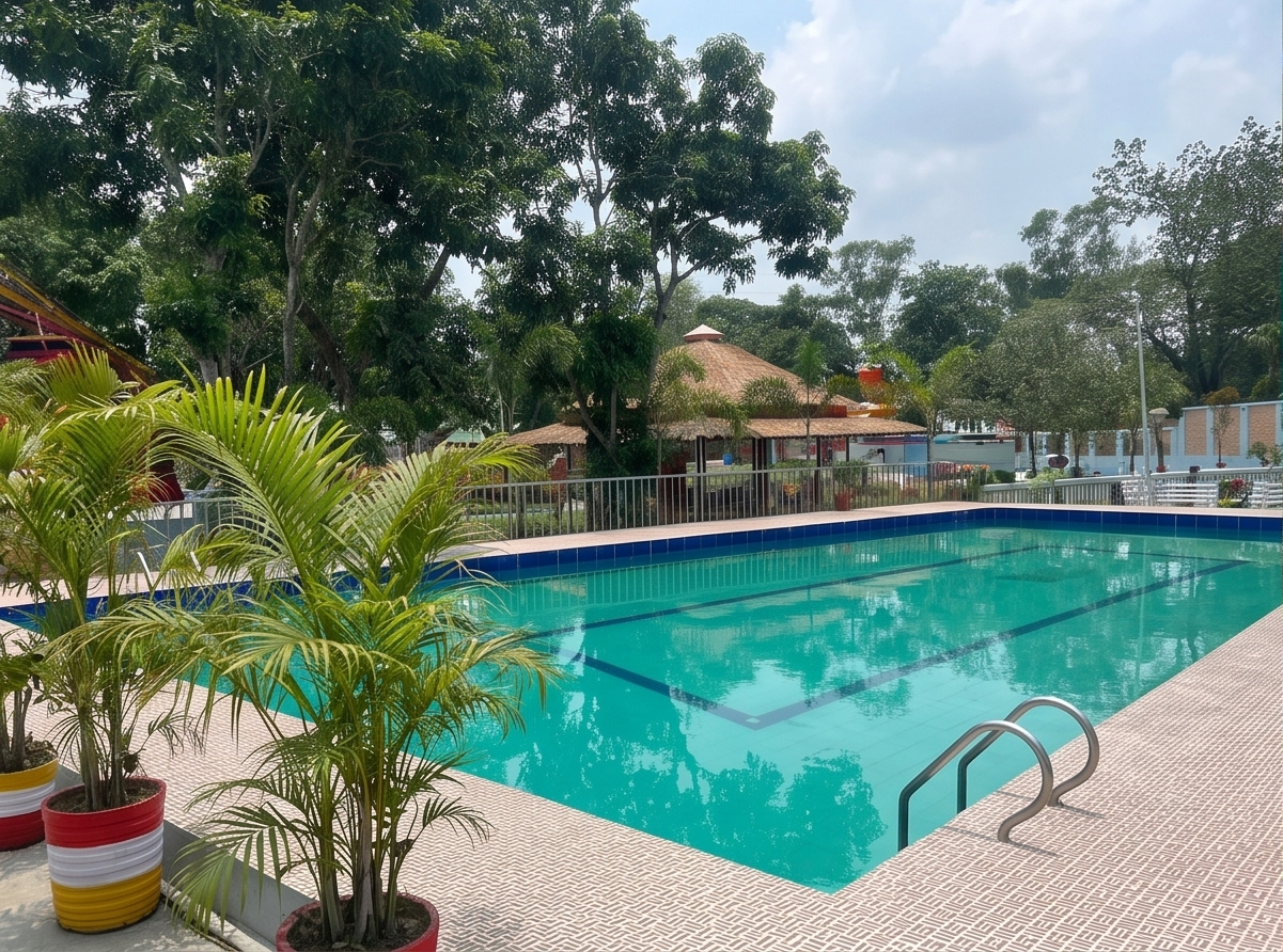 Luxury Swimming Pool at SOAA Resort Sirajganj